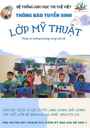 Câu lạc bộ  vẽ nghệ thuật Trí Tuệ Việt 