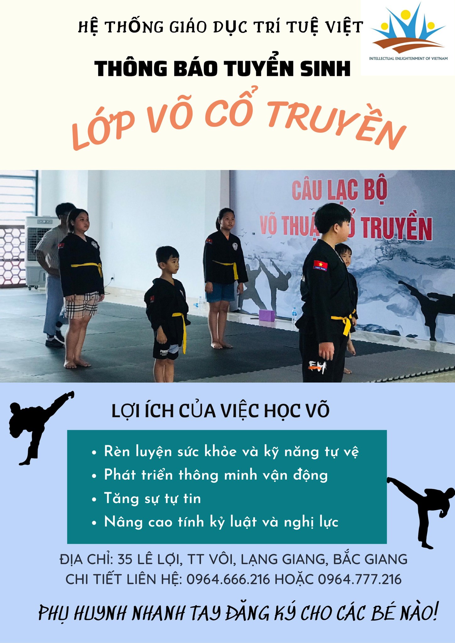 Hình ảnh cho tin tức  Câu lạc bộ võ thuật Trí Tuệ Việt 